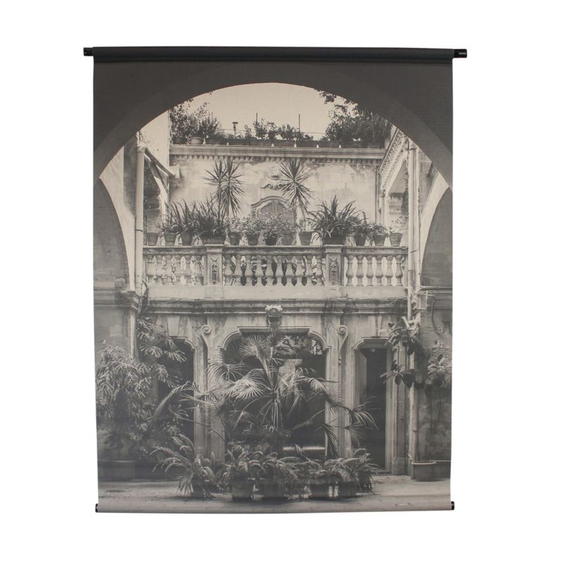 Wall Art Linen Black and White - 117x147cm