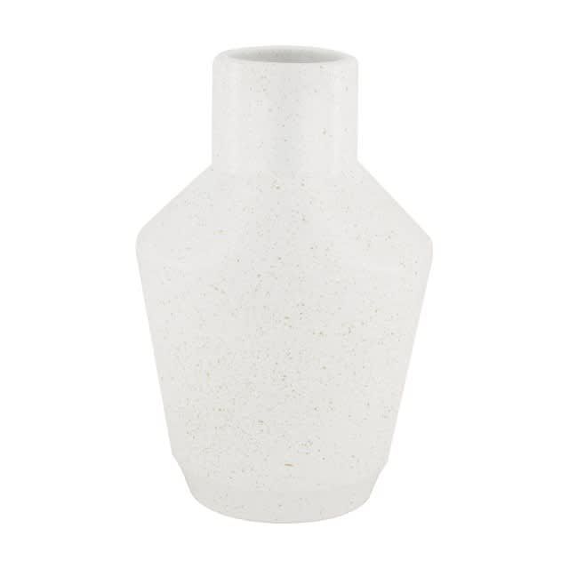 Vase Ceramic 18x18x28cm - White Gold