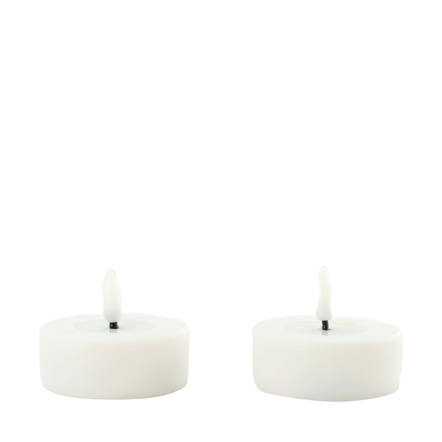 Tealight Candle Led Wax 6cm - Set of 2