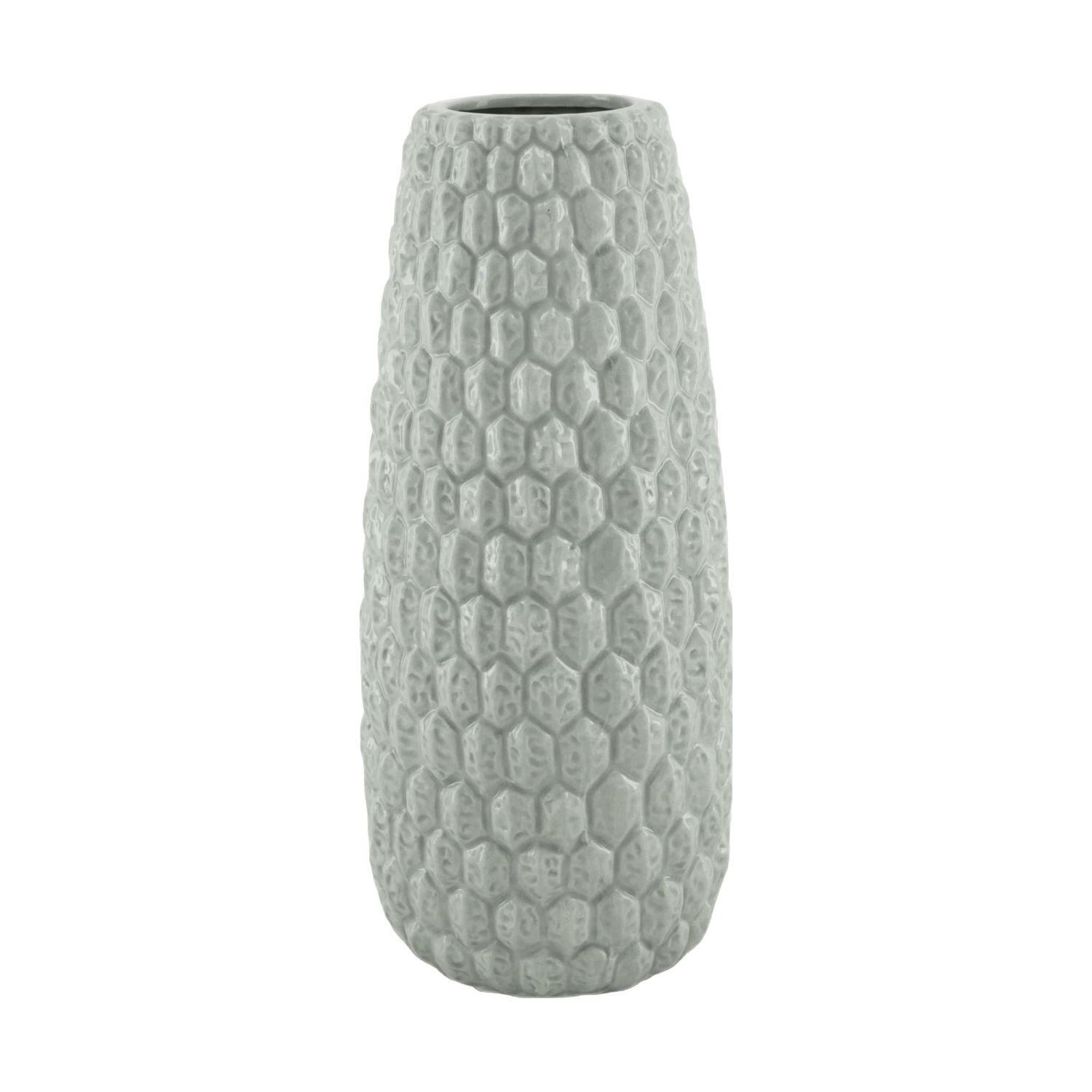 Vase Ceramic 14x14x34.5cm - Cream Brown