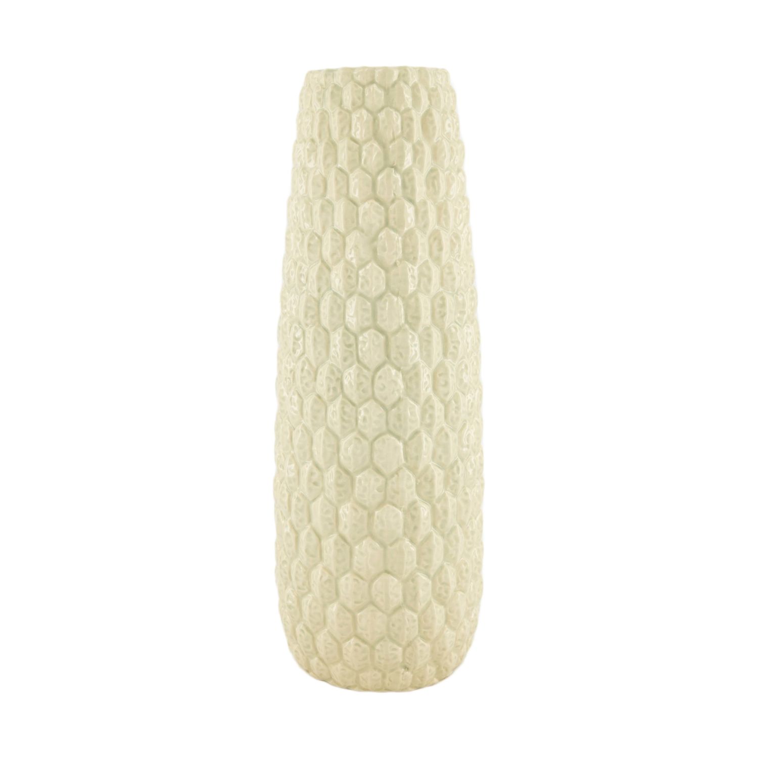 Vase Ceramic 15.5x15.5x44cm - Cream Brown