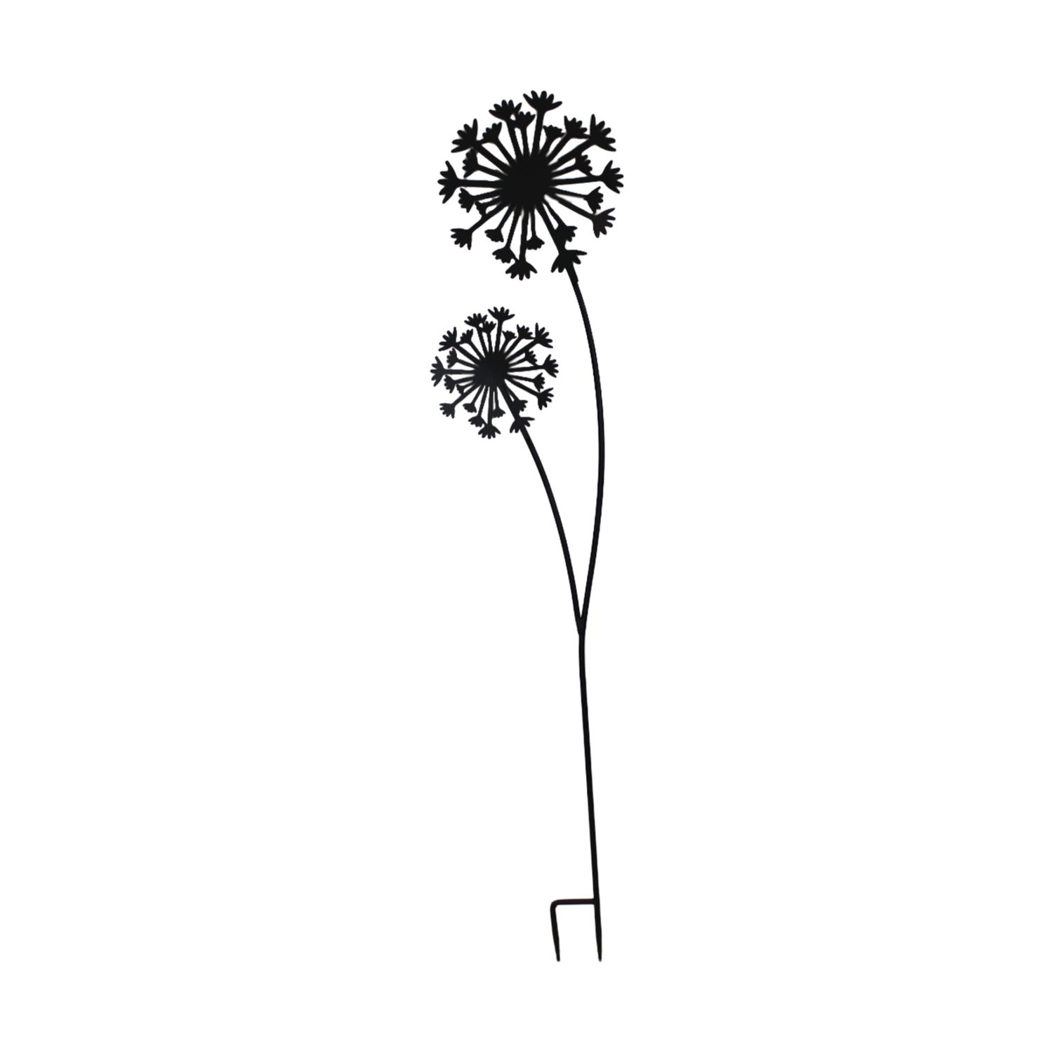 Metal Flower on Stick 118cm