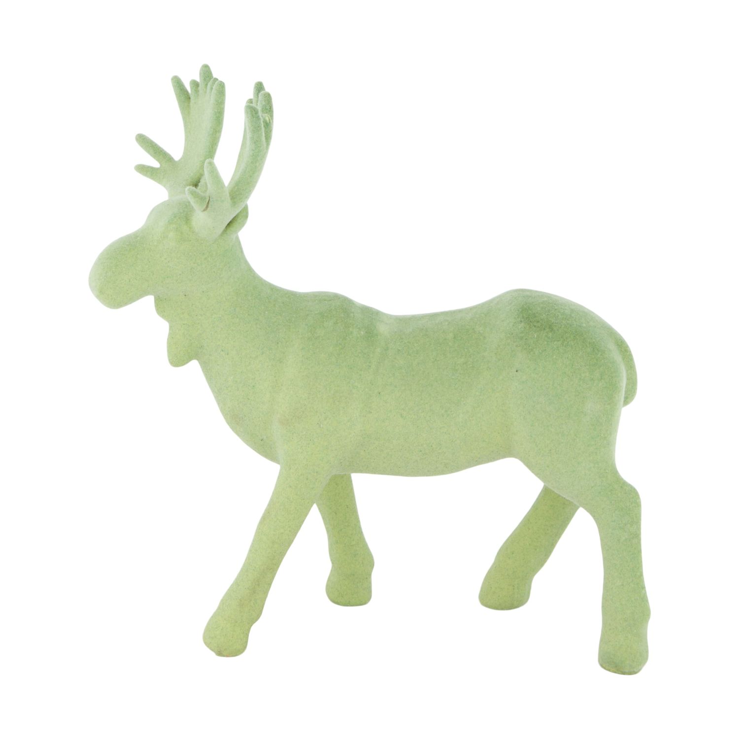 Reindeer Polyresin 19cm - Green