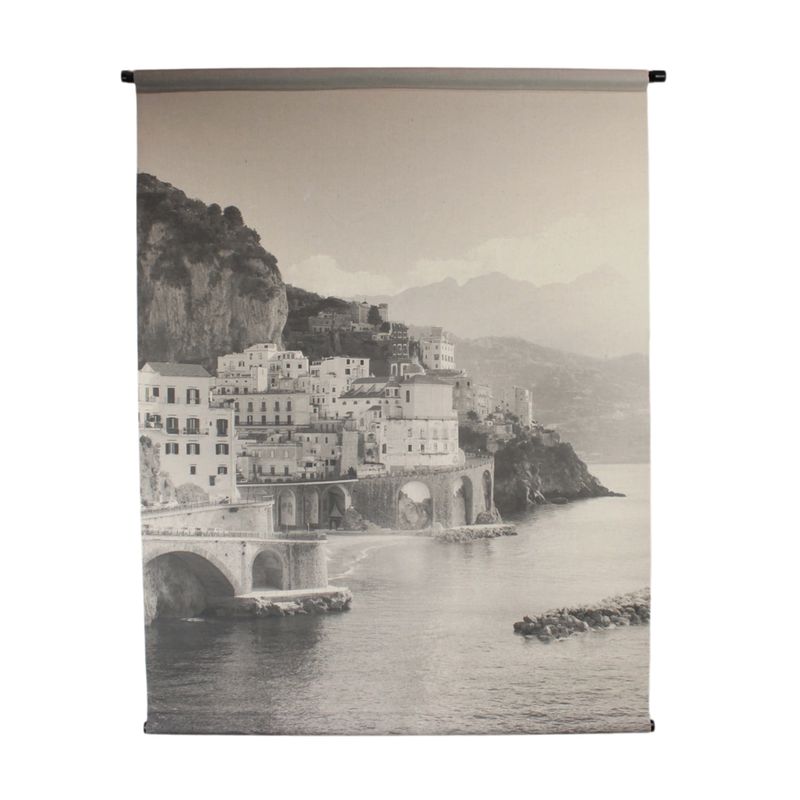 Wall Art Linen Black and White - 117x147cm