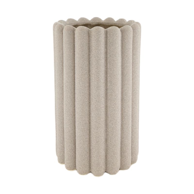 Vase Ceramic 15.5x15.5x25.5cm - Grey