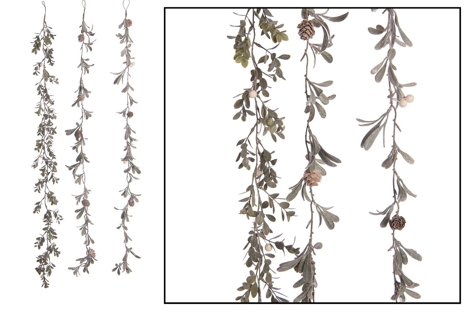 Artificial Garland 106cm - 3 Assorted