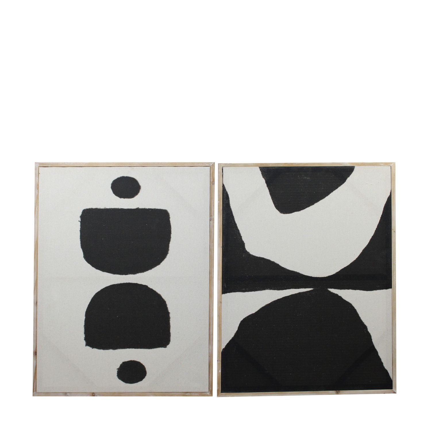 Wall Art 58x78cm - Black and White 2 Assorted