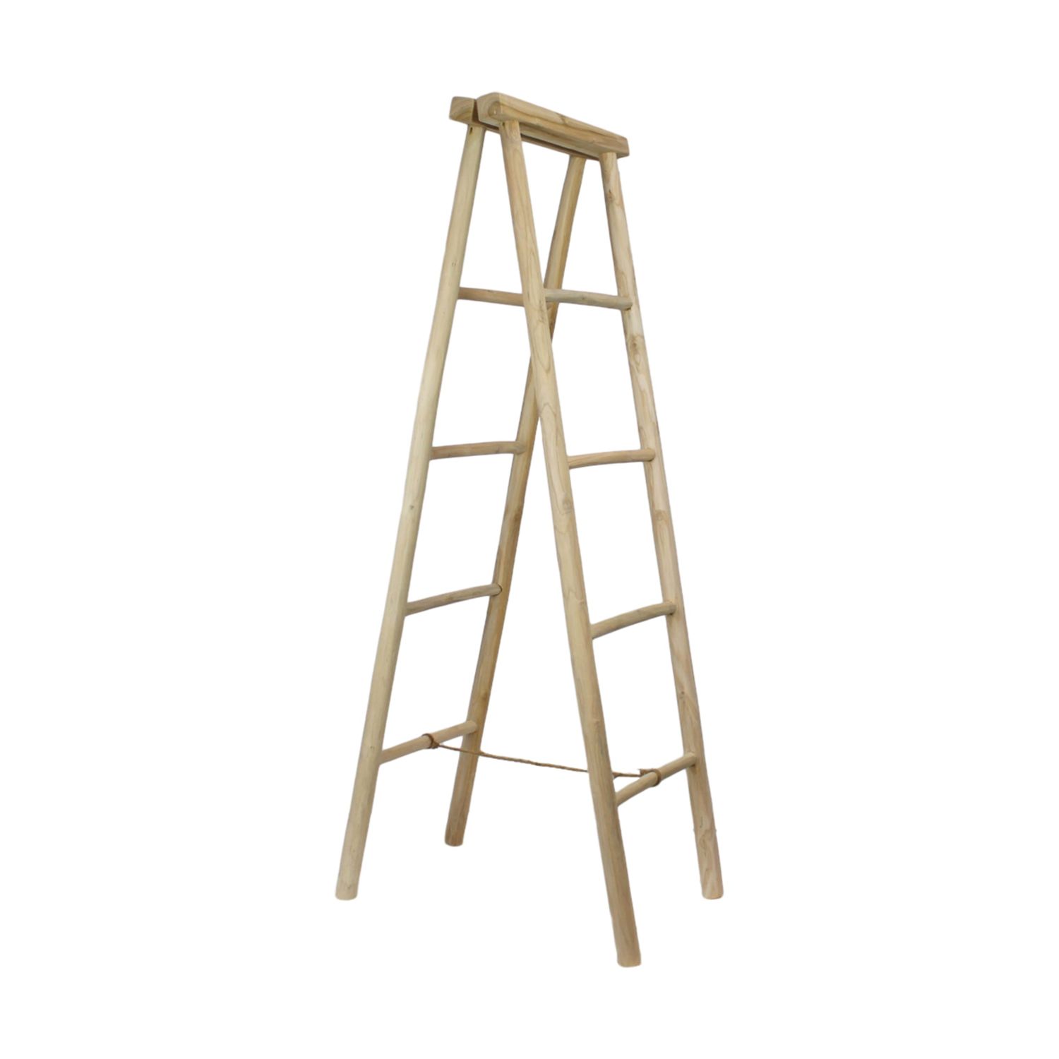 Double Ladder Recycled Teak Wood 150cm