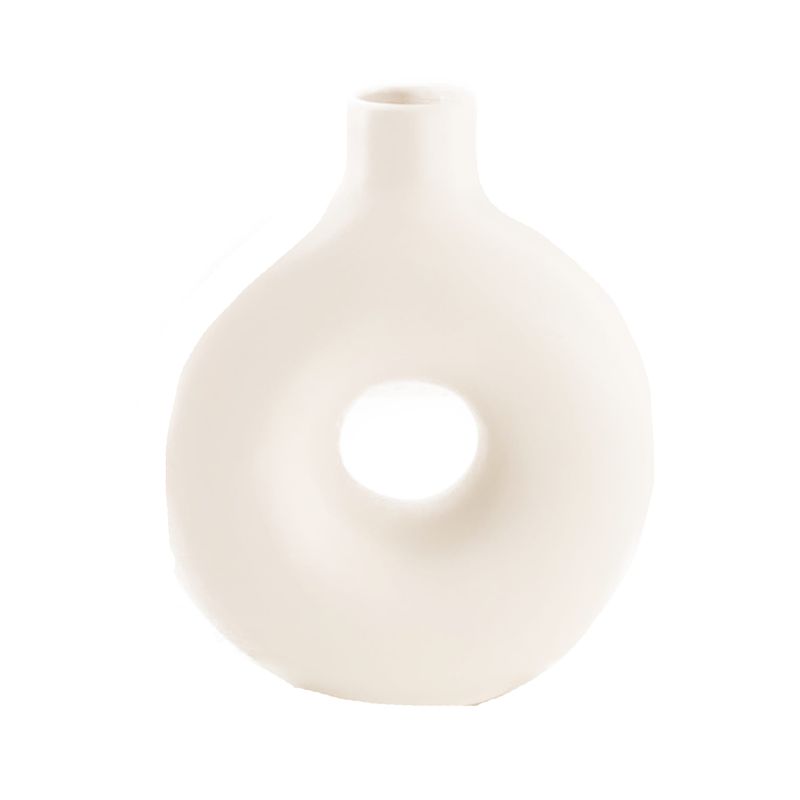 Vase Ceramic 17.2x6.5x20cm -White