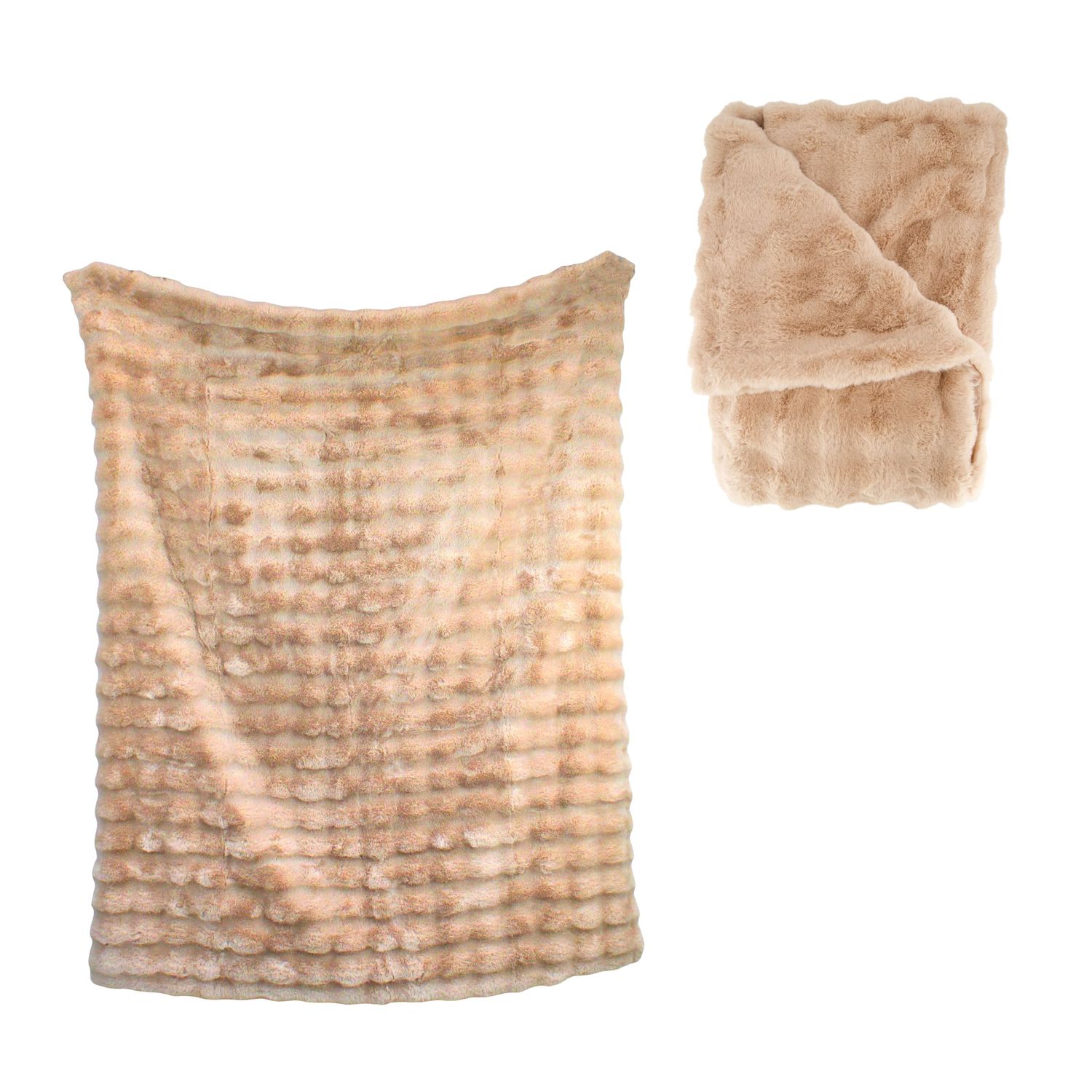 Throw Polyester 170x130 - Beige