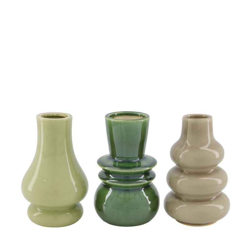 Vase Ceramic 10x10x16cm - 3 Assorted