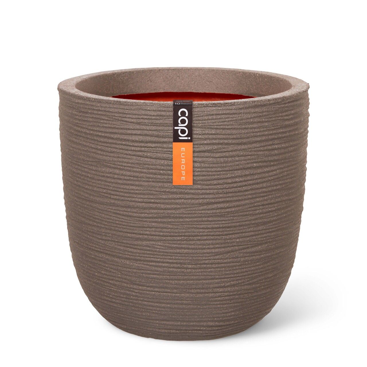 Capi - Planter Ball Rib Warm Taupe