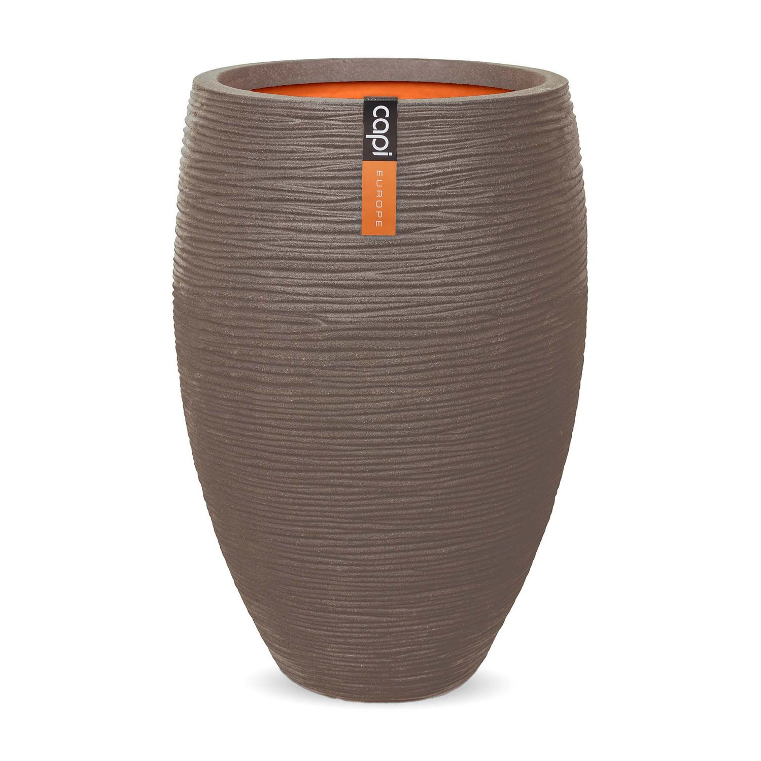 Capi - Vase Elegant Deluxe Rib Warm Taupe