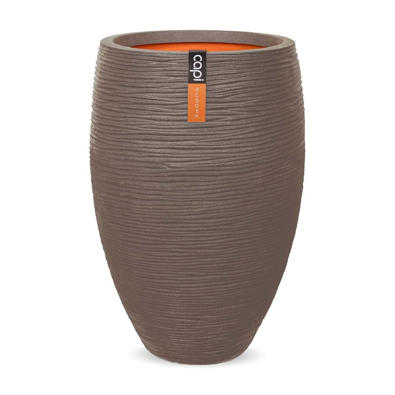 Capi - Vase Elegant Deluxe Rib Warm Taupe