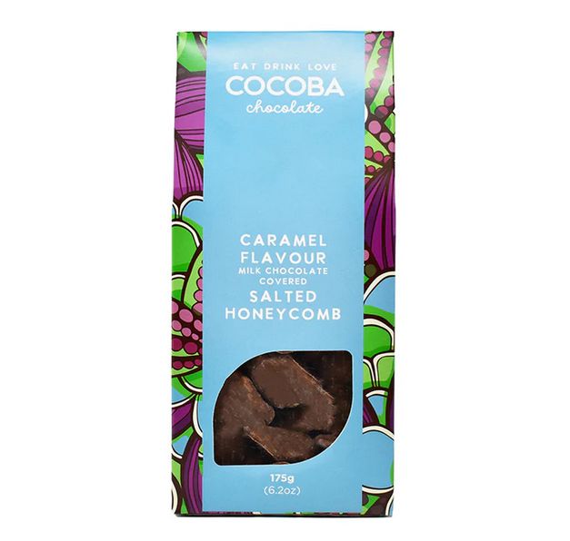 Cocoba - Salted Caramel Milk Chocolate Covered Honeycomb - box