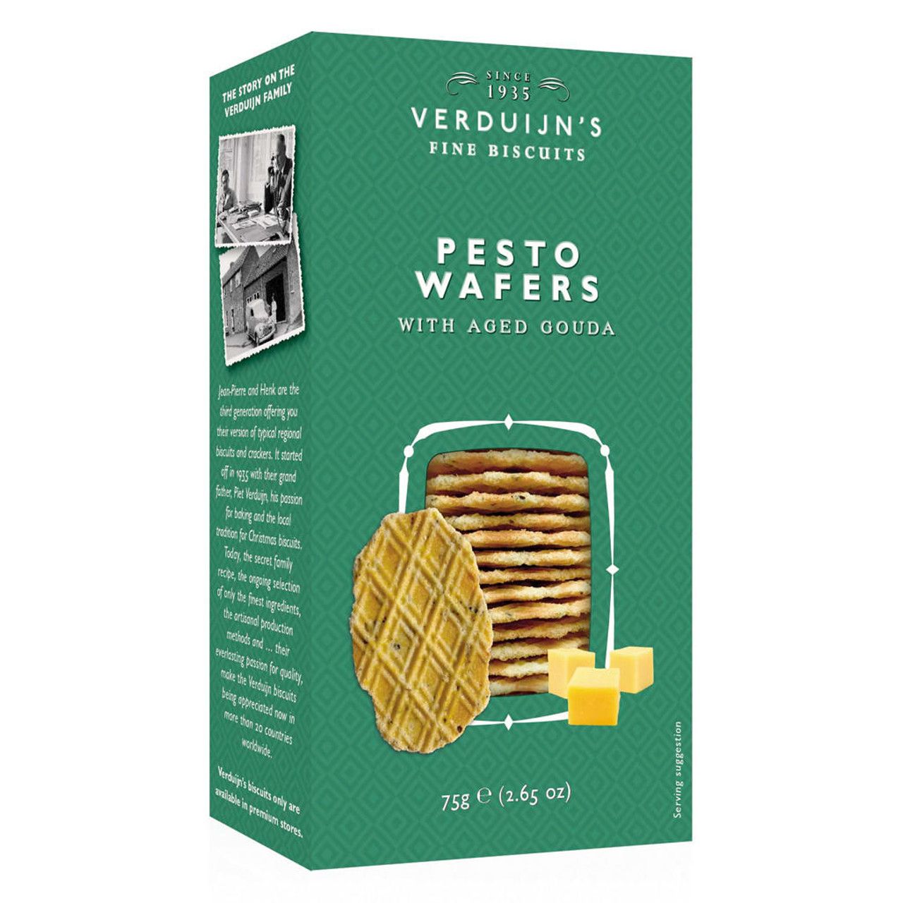 Verduijns - Pesto Wafers with Aged Gouda - box