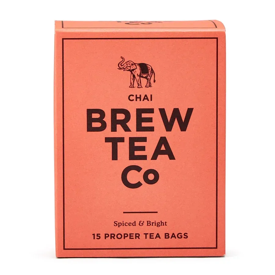 Brew Tea Co. - 15 Proper Tea Bags Chai - box