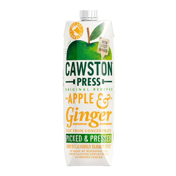 Cawston Juice Apple &amp; Ginger 1 L - box