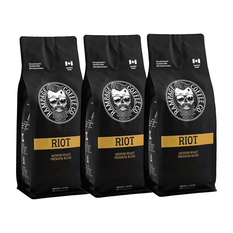 Rampage Coffee Ground - Riot - Med Roast Prem Blend - 340 g