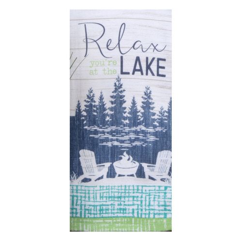 Lt Relax Lake Dishtowel