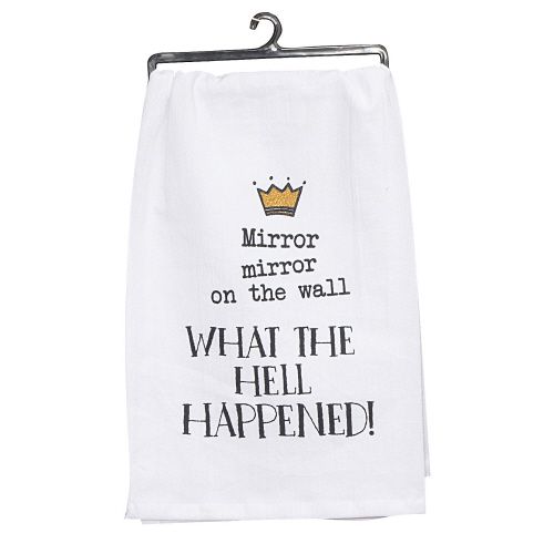 Mirror Mirror Krink Floursack Dishtowel