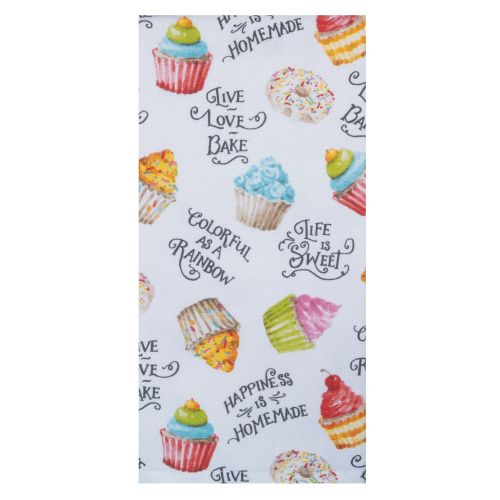 Sweet Ltl Pl Cupcake Toss Dishtowelkt