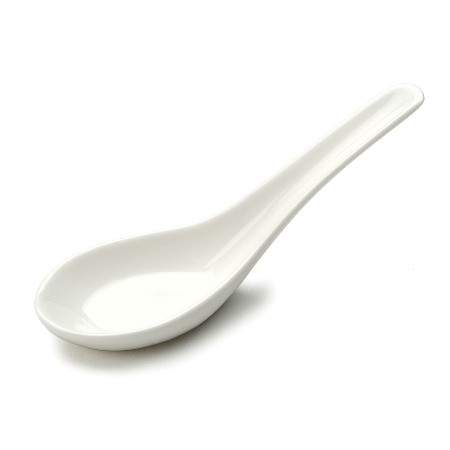 Chinese Soup Spoon - white