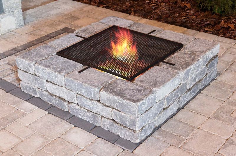 Quarry Stone Square Firepit (no liner) - Special Order Only