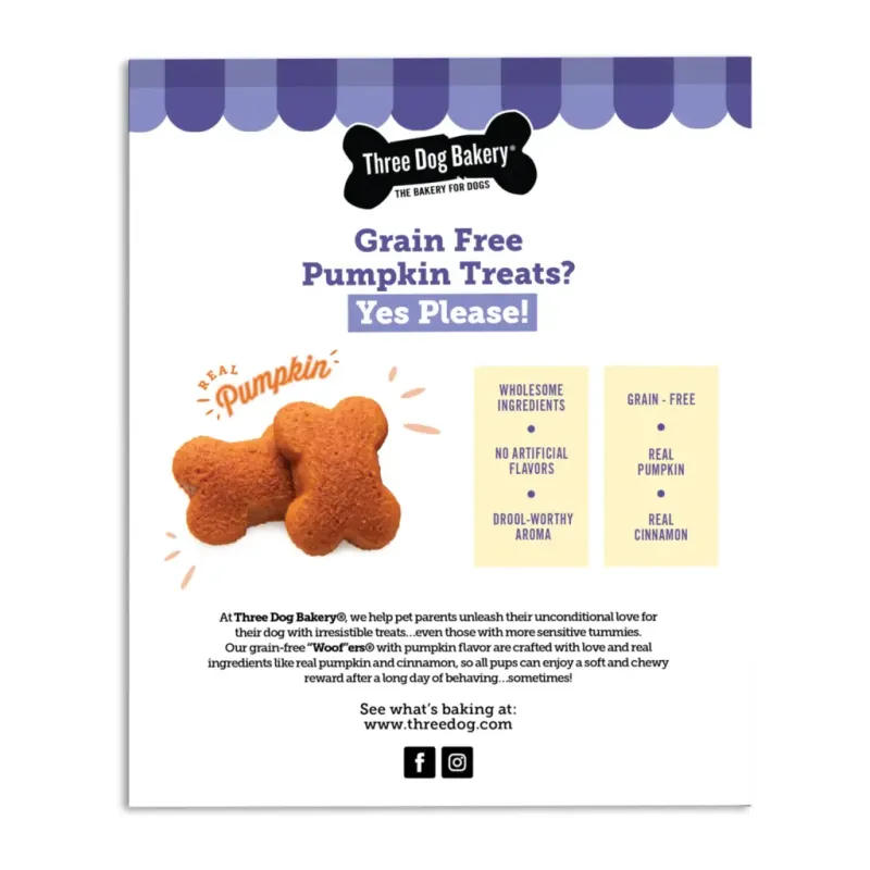 Three Dog Bakery - GF Pumpkin