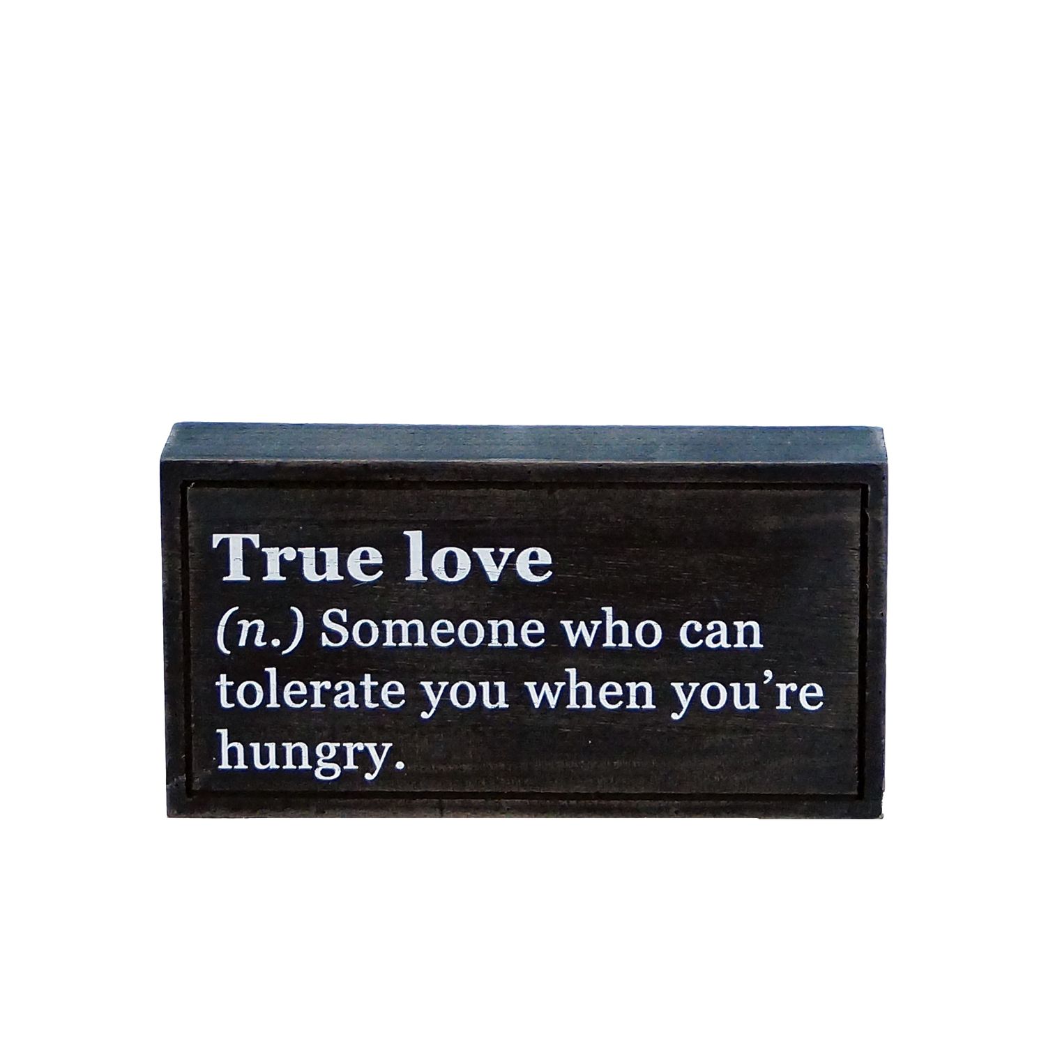 Wood Tabletop Sign True Love