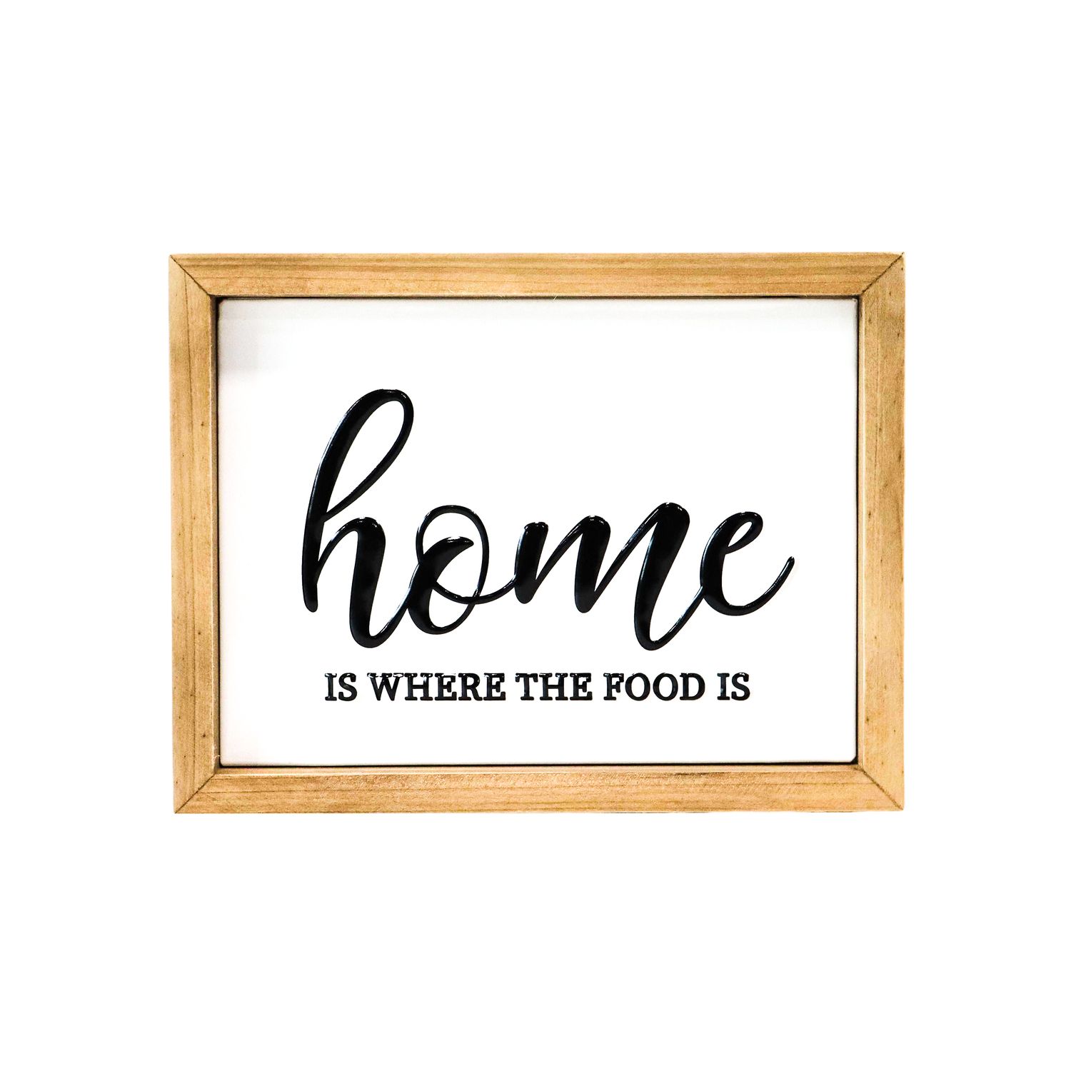 Wooden Sign Home Food