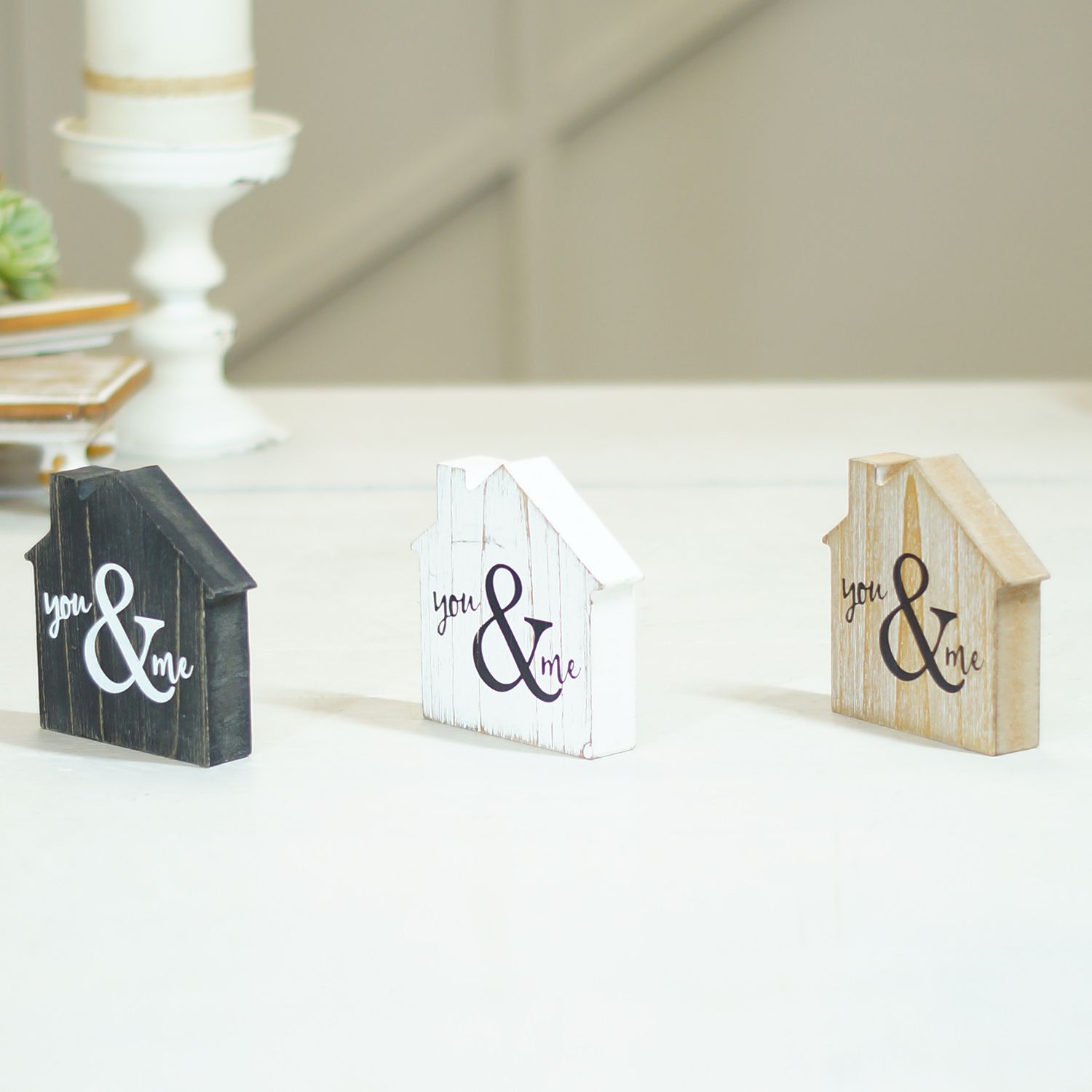 Wooden Block Sign Home