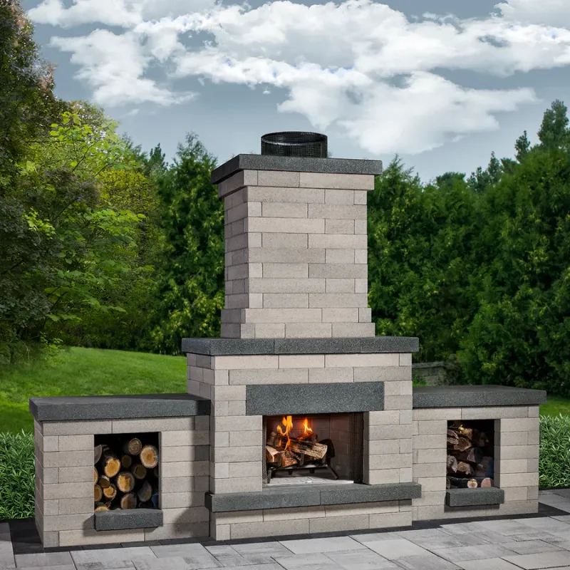 Melville Fireplace Top Scandina Gray/Midnight