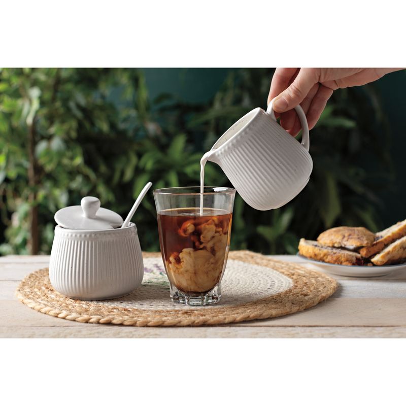 Danica - White Speckled Creamer