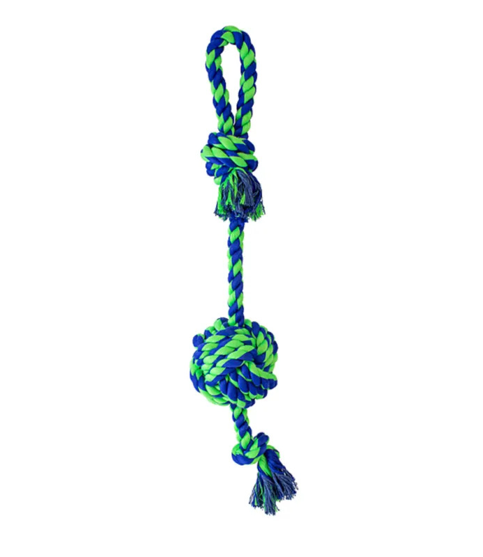 Knotty Loop &amp; Knotted Tail Blue &amp; Green 25"