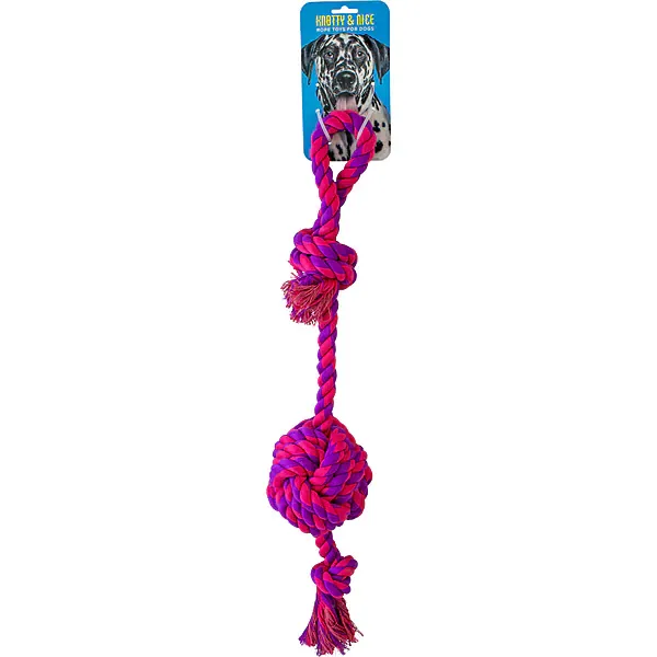 Knotty Loop &amp;Knotted Tail Pink &amp; Purple 25"