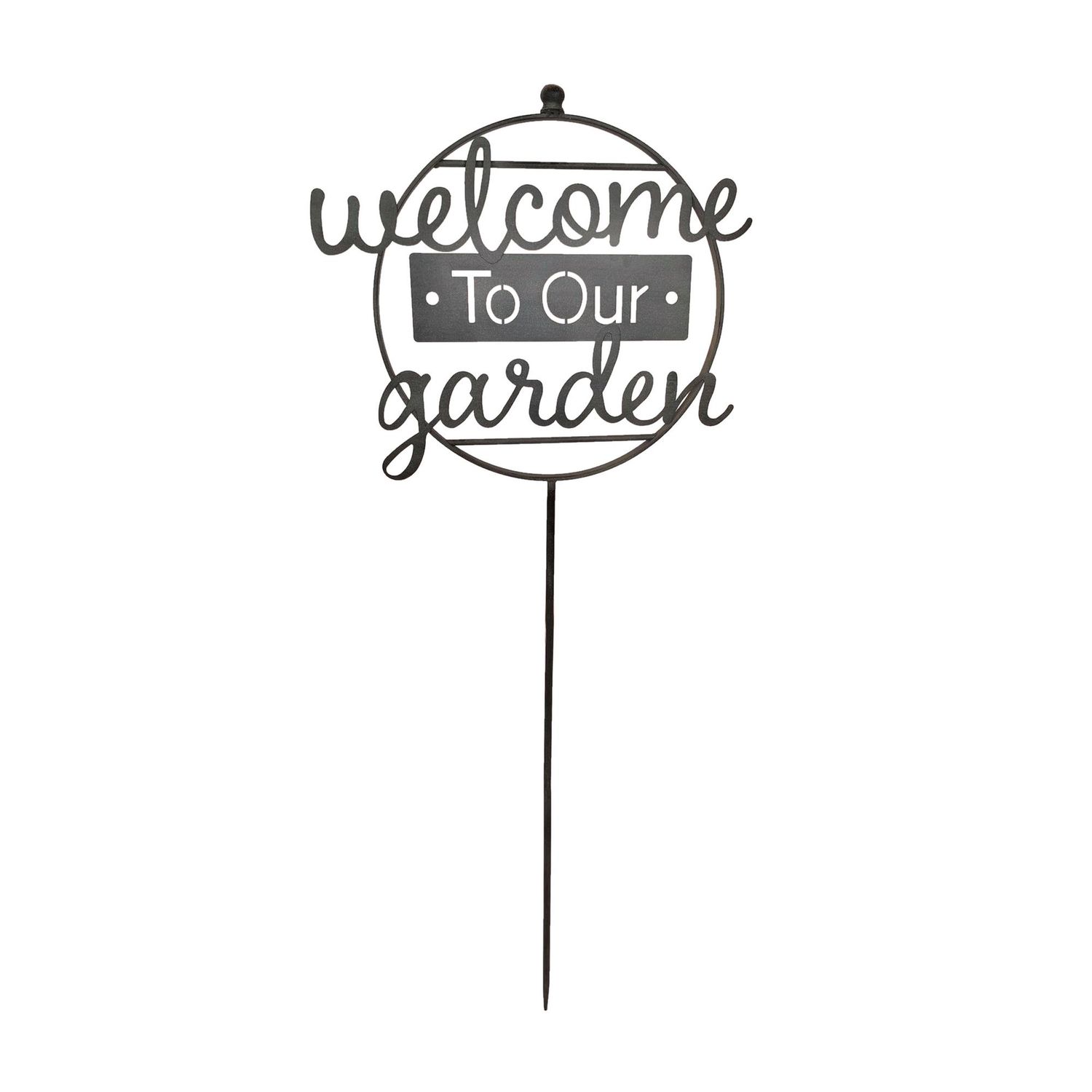Metal Welcome To Our Garden
