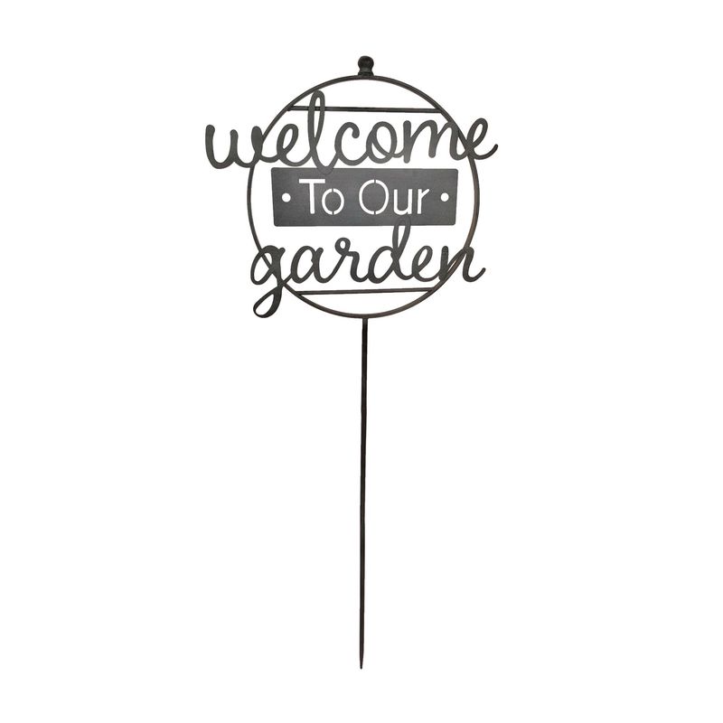 Metal Welcome To Our Garden