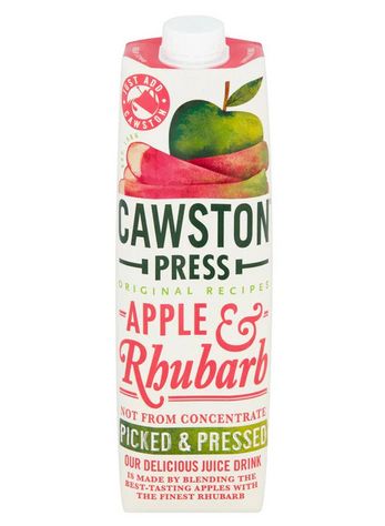 Cawston Juice Apple &amp; Rhubarb 1 L - box