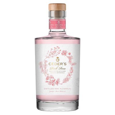 Ceder's -  Distilled Non-Alcoholic Spirit  Pink Rose - Rose, Hibiscus &amp; Juniper - box