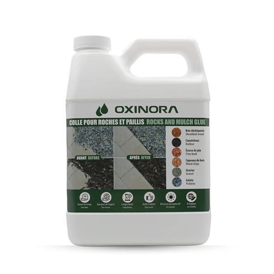 Oxinora Mulch and Rock Glue - 1 Litre - Concentrate - 50 SQFT