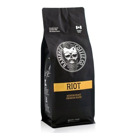 Rampage Coffee Whole Beans - Riot - Med Roast Prem Blend - 340 g