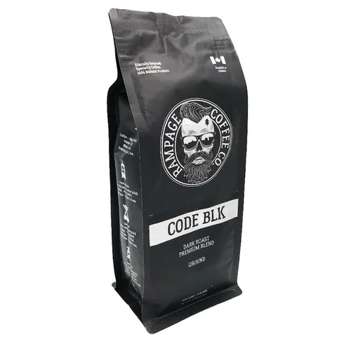 Rampage Coffee Whole Beans - Code Black - Dark Roast Prem Blend - 340 g