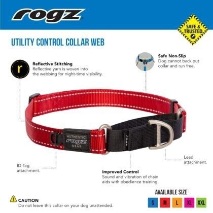 Utility - Collar - Control Web -Small (9.5-14")