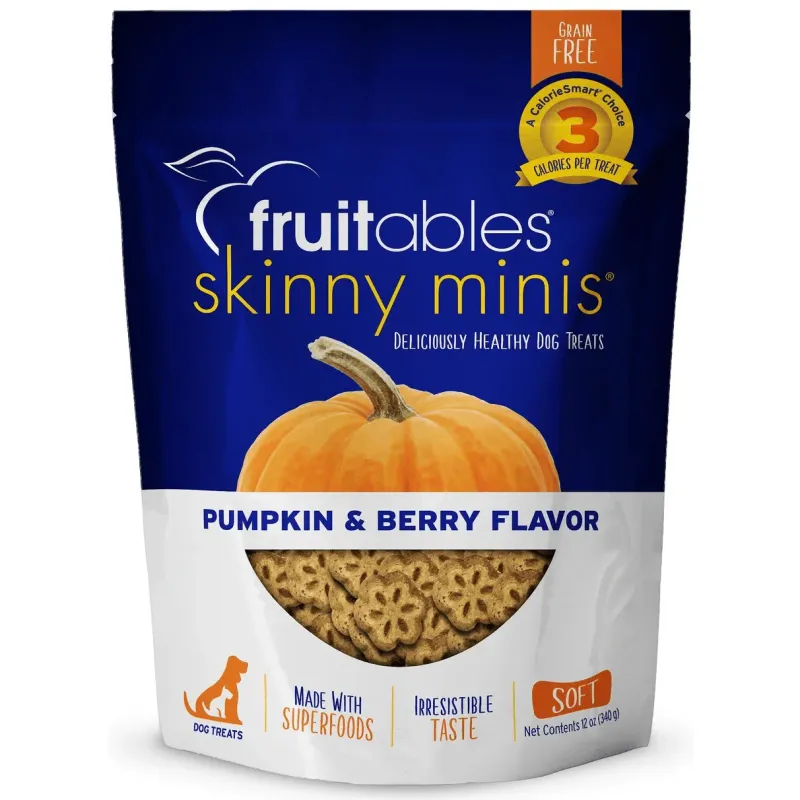 Dog Skinny Minis Pumpkin Berry Chewy Treats 340 g