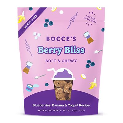 Bocce&#39;s Dog Soft &amp; Chewy Berry Bliss 6oz