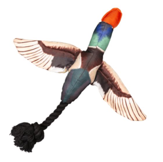 Spunky Pup Fly &amp; Fetch Duck