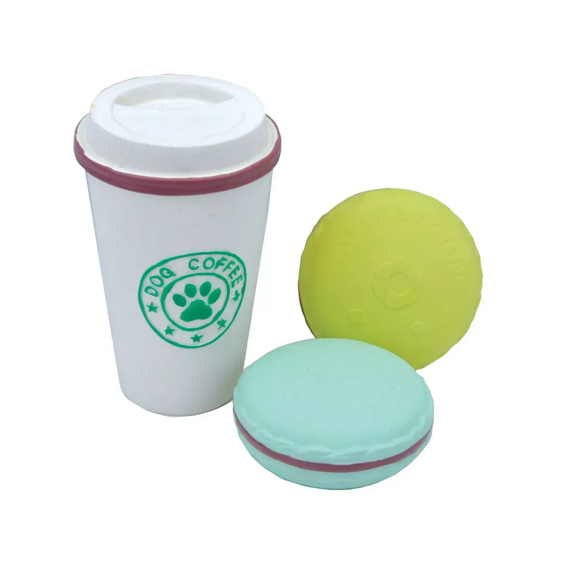 Li&#39;l Pals Latex Toy Set Coffee Cup &amp; Two Cookies