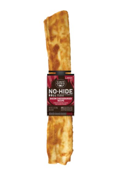 Earth Animal Dog NoHide Chew BBQ BaconCheesebrgr Large 1pk