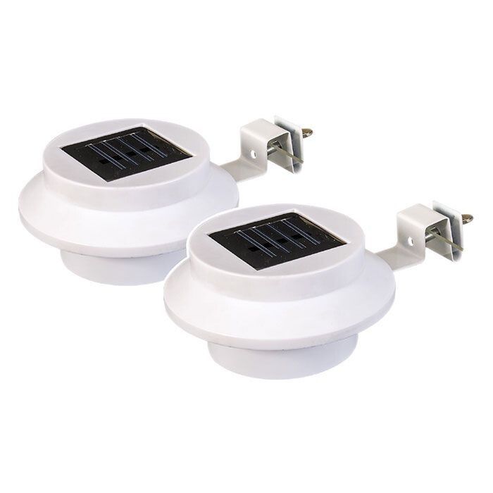 Solar Lights - 2 pc set - Gutter Clamps